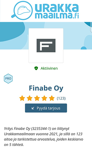 Finabe Oy | Urakkamaailma.fi